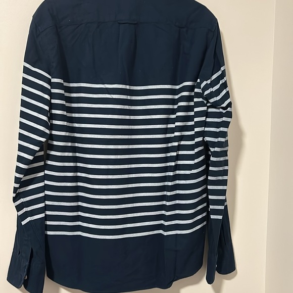 Men’s J Crew Slim Oxford Navy Blue Button Down Shirt Navy Blue 100% Cotton Sz M - Picture 4 of 4